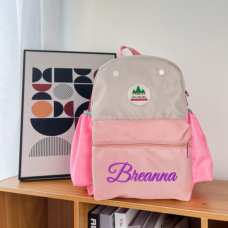 Personalized Embroidery Kid Color Backpack