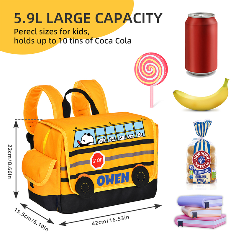 Personalized 3D School Bus Backpack