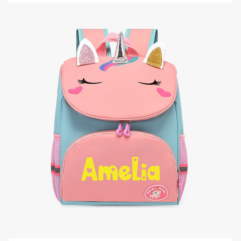 Personalized Cute Unicorn School Backpack