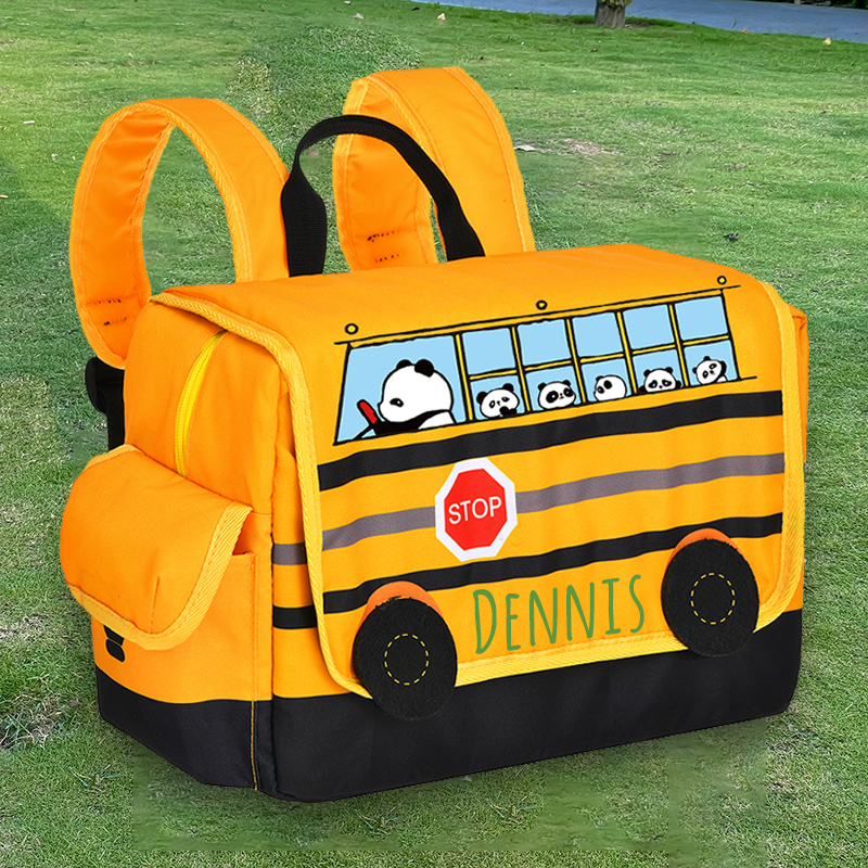 Personalized 3D School Bus Backpack