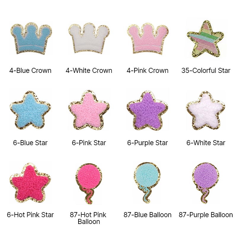 Chenille DIY Iron On Patch