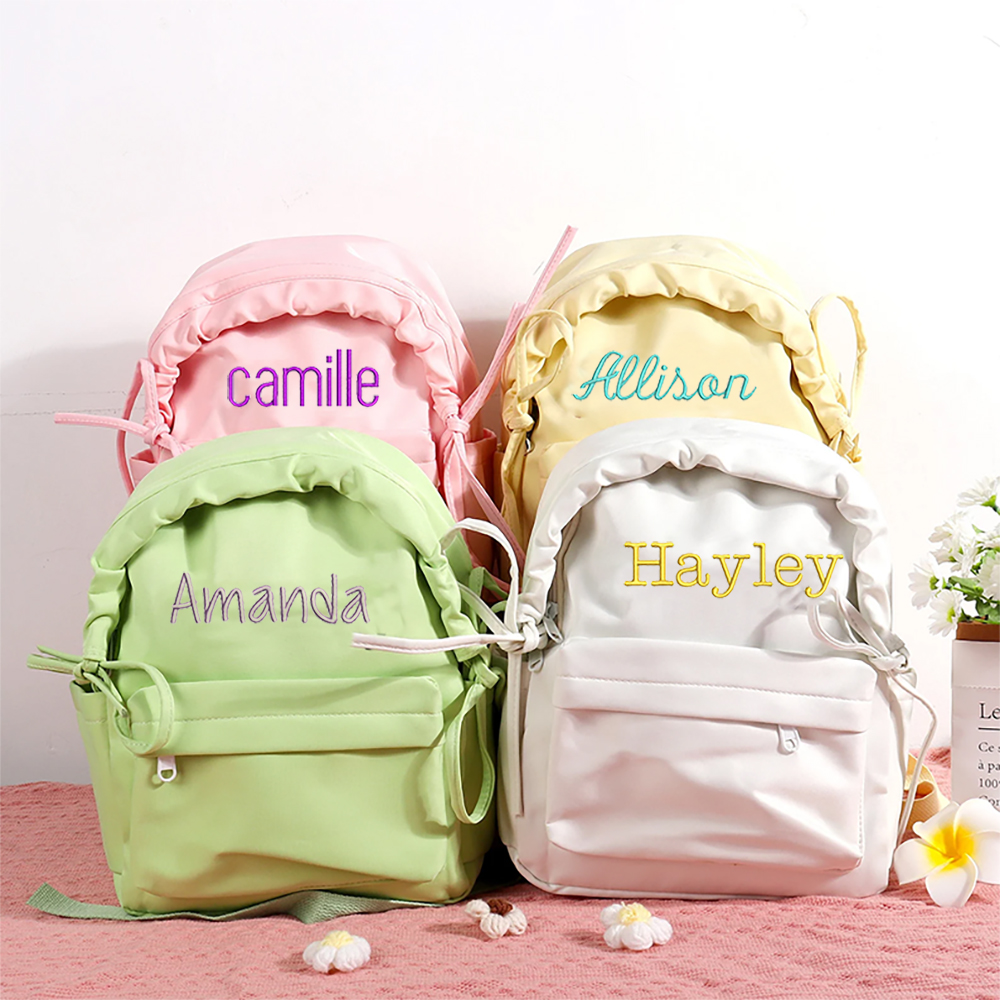 Personalized Embroidery Kids Color School Backpack