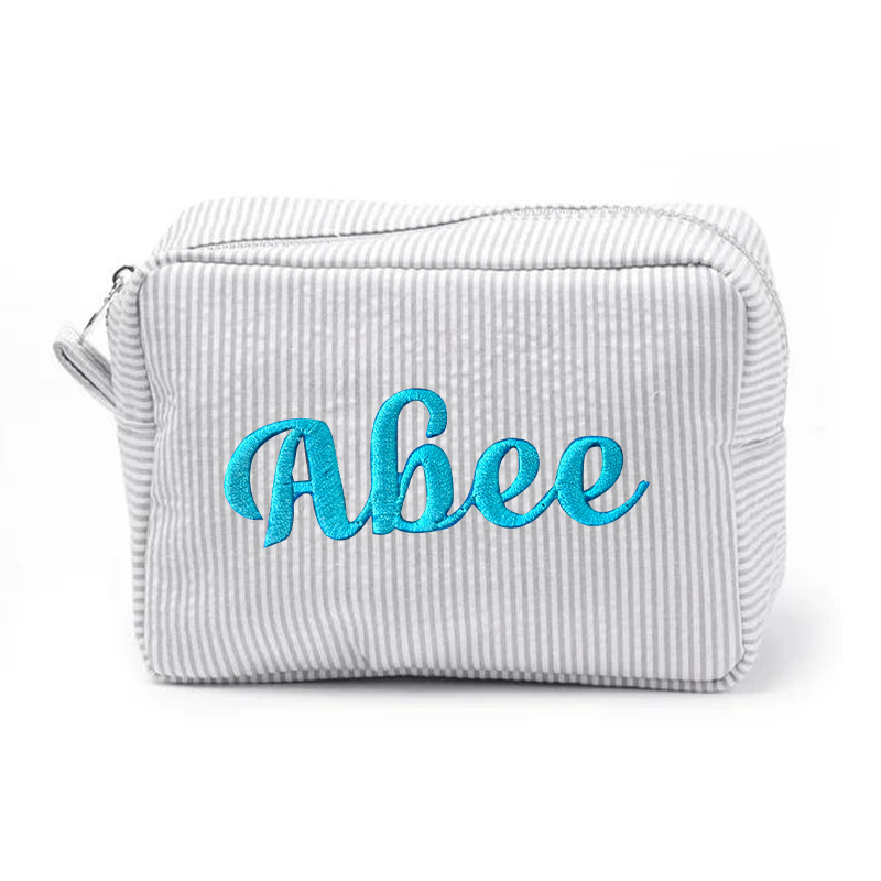 Personalized kids Seersucker Duffle Bag Set