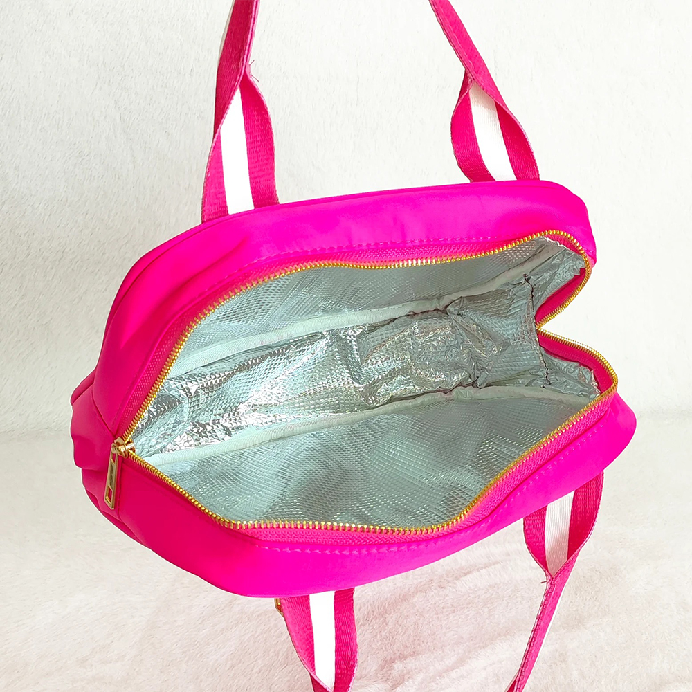 Personalized Chenille Letters Patch Kids Lunch Bag