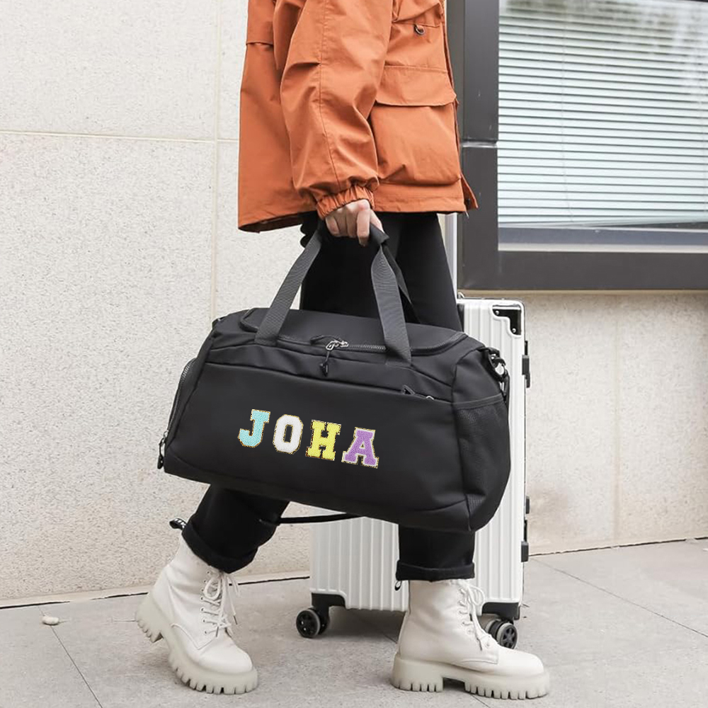 Personalized Name Weekender Travel Duffle Bag