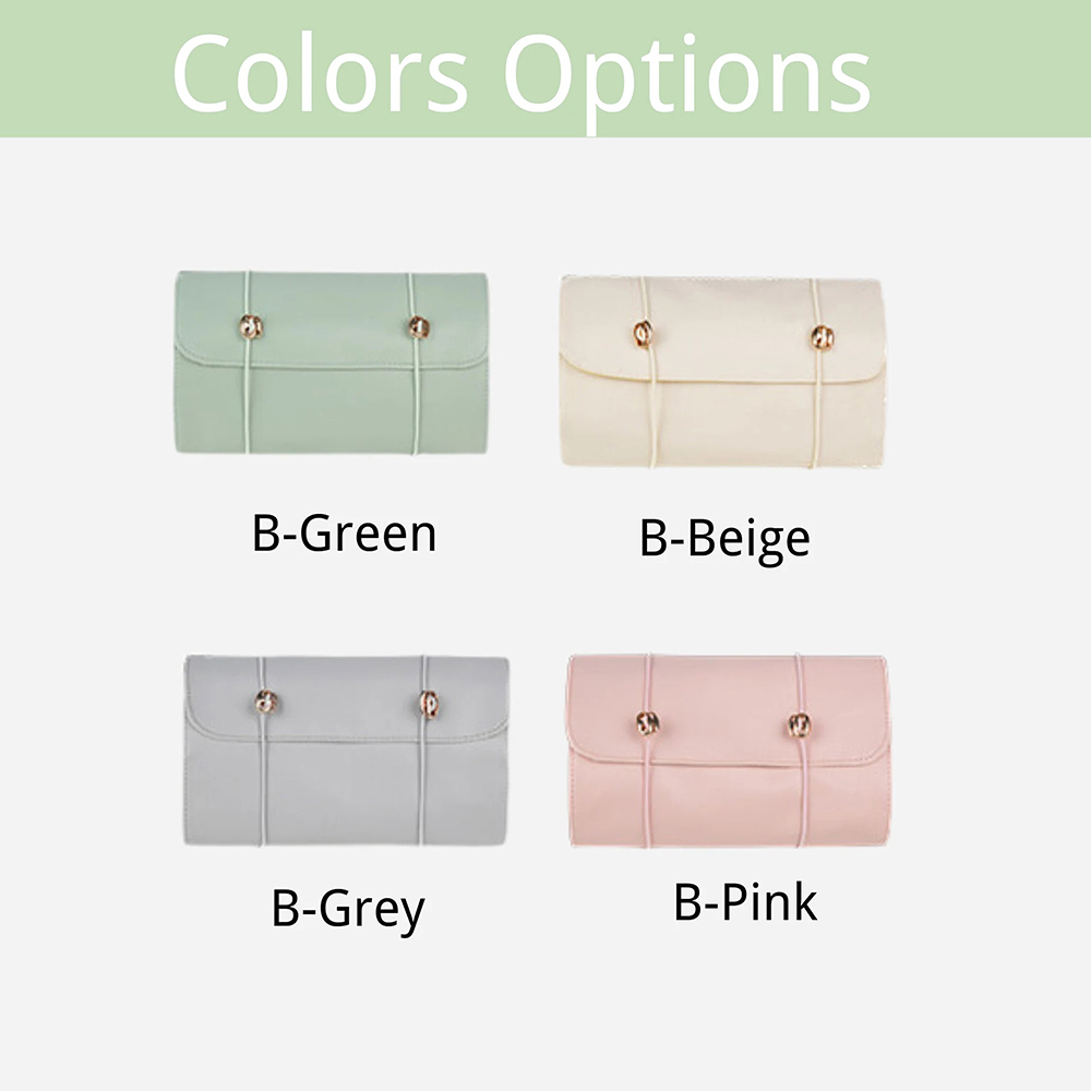 Personalized Embroidered Roll-Up Packaging Toiletry Bag