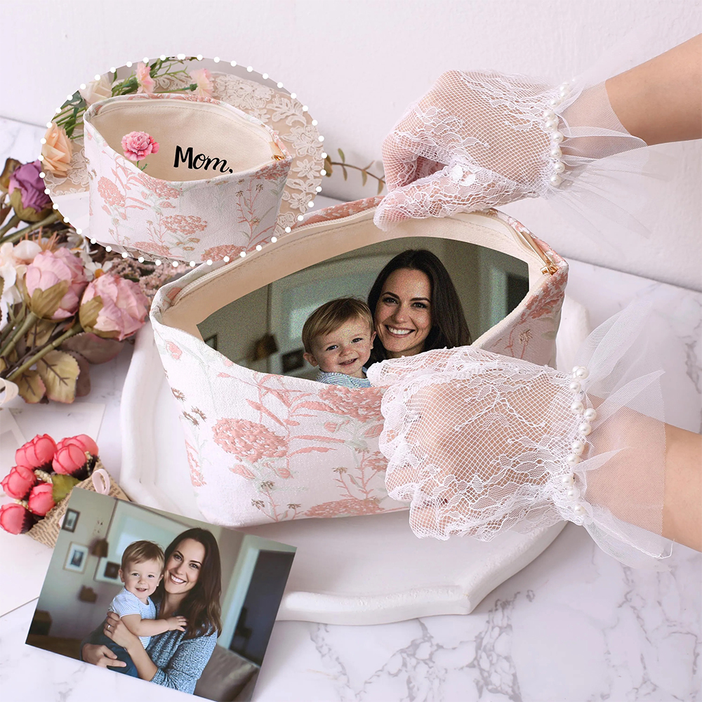 Personalised Handmade Lining Photo Purse Gift For Mom