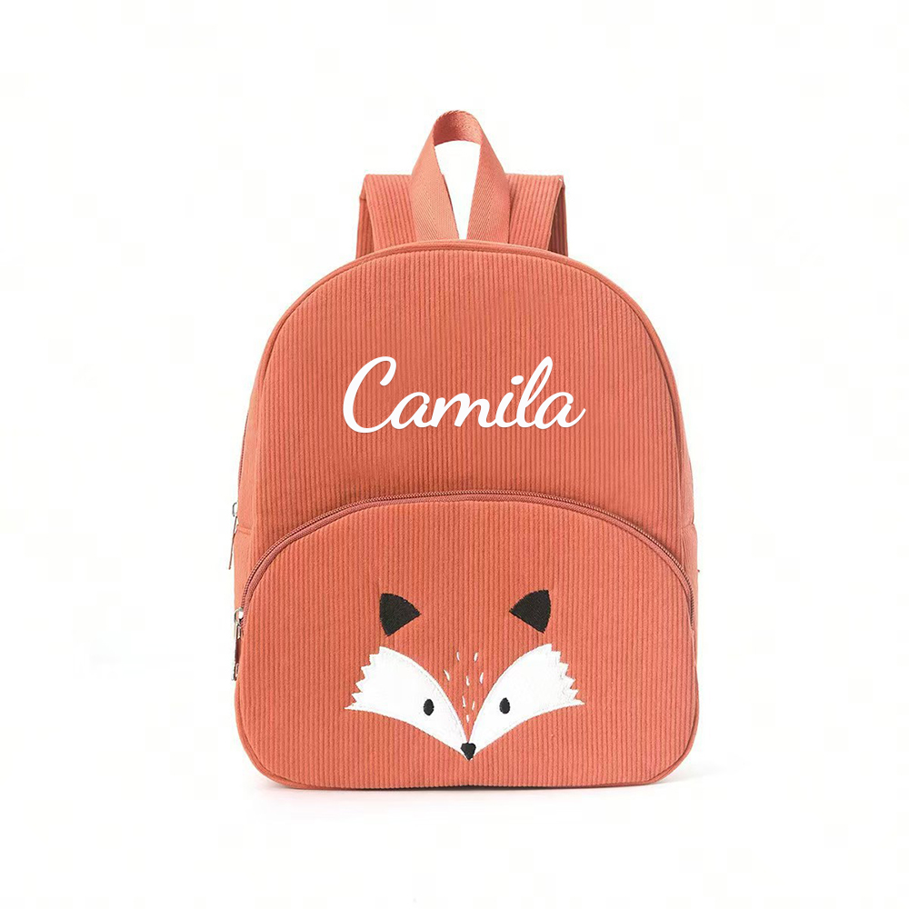 Personalized Lovely Corduroy Animals Backpack