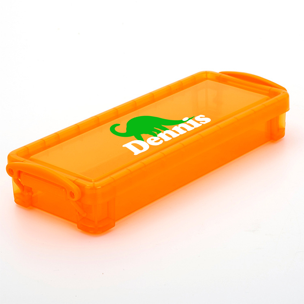 Personalized Colourful Back to School Supplies Crayon Box