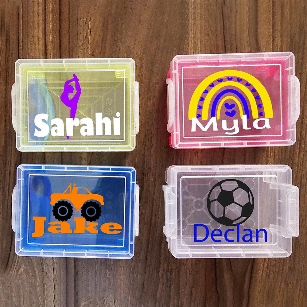 Personalized Kids Back to School Supplies Crayon Holder