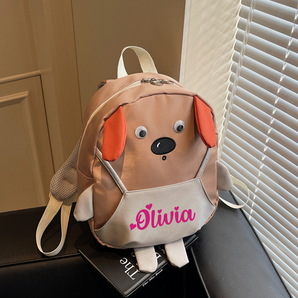 Personalized Cute Puppy Toddler Backpack