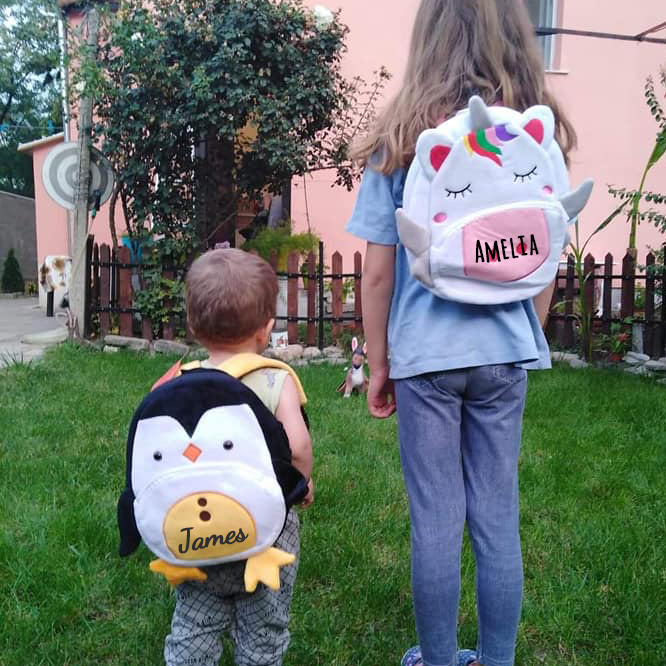 Personalized Cute Penguin Animals Toddler Backpack
