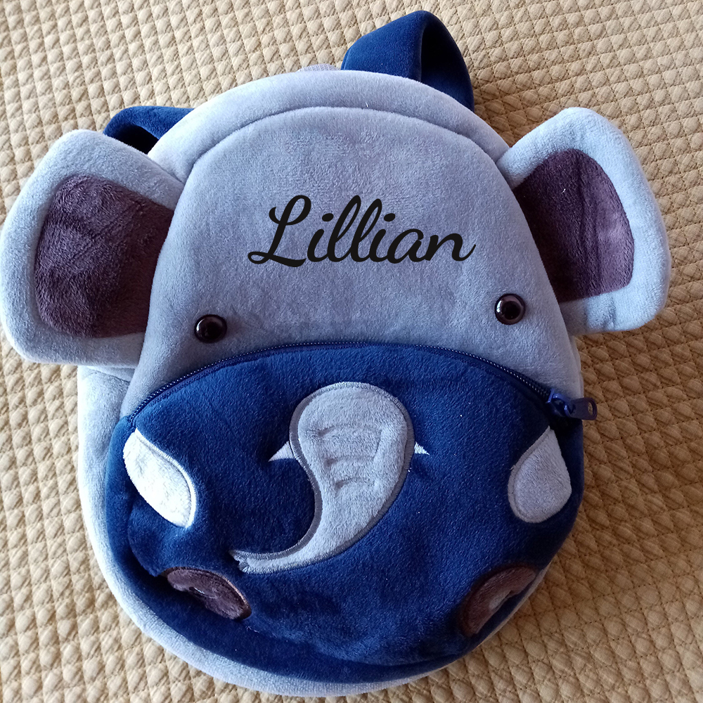 Personalized Cute Elephant Animals Toddler Backpack