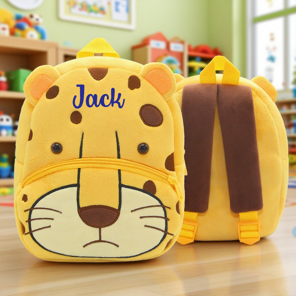 Personalized Cute Leopard Animals Toddler Backpack