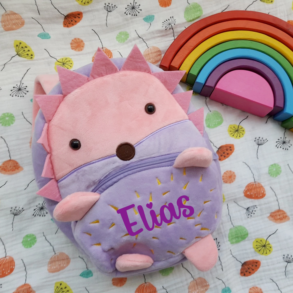 Personalized Cute Hedgehog Animals Toddler Backpack