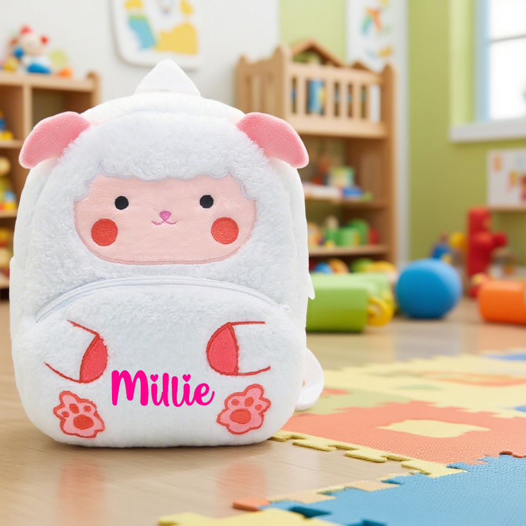 Personalized Cute Lamb Animals Toddler Backpack
