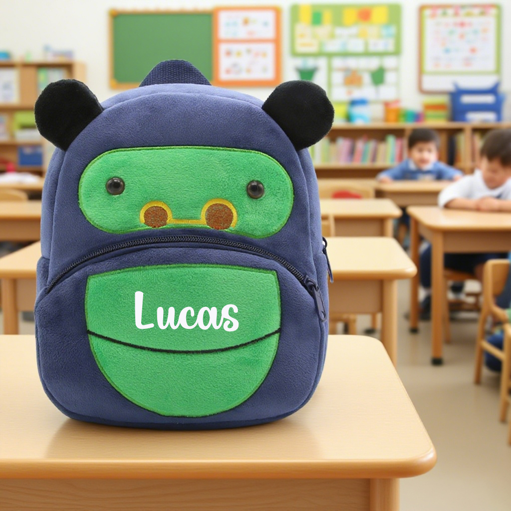 Personalized Cute Gorillas Animals Toddler Backpack
