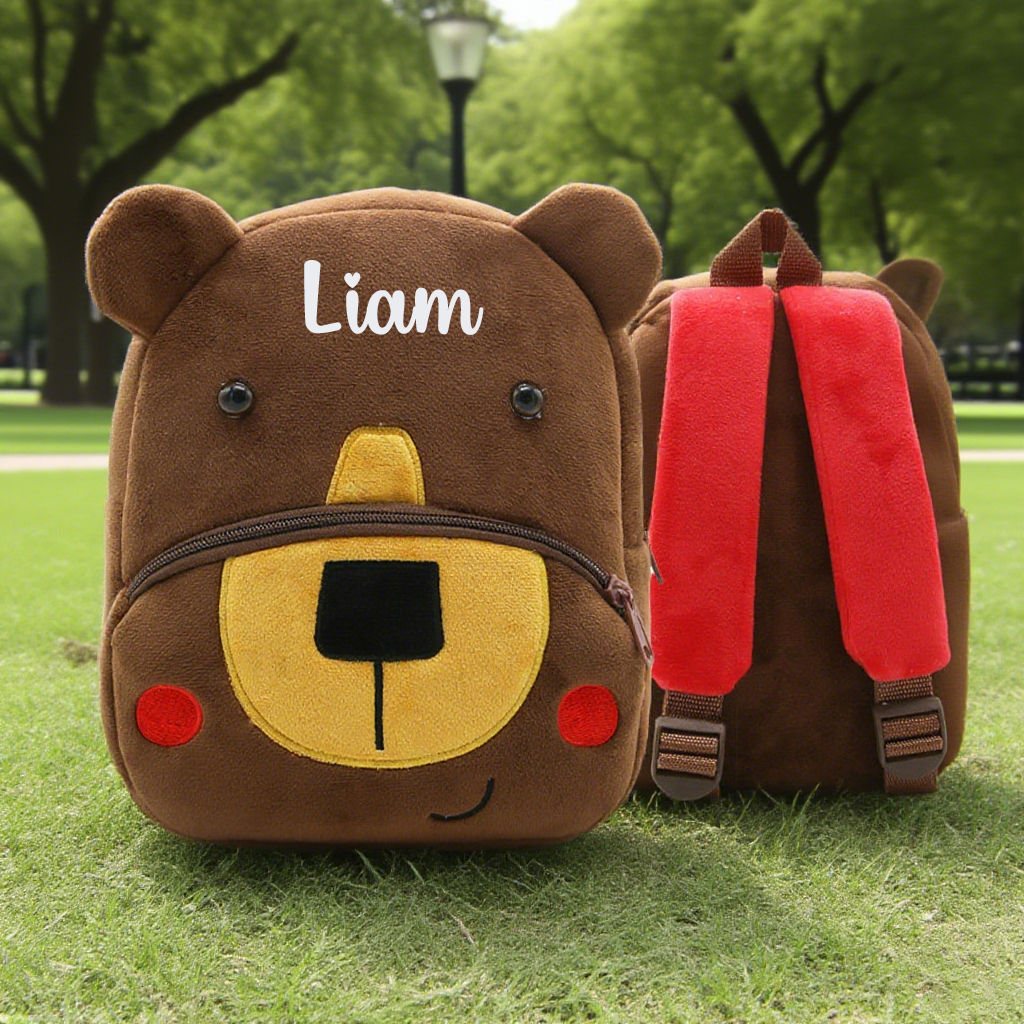 Personalized Cute Bear Animals Toddler Backpack