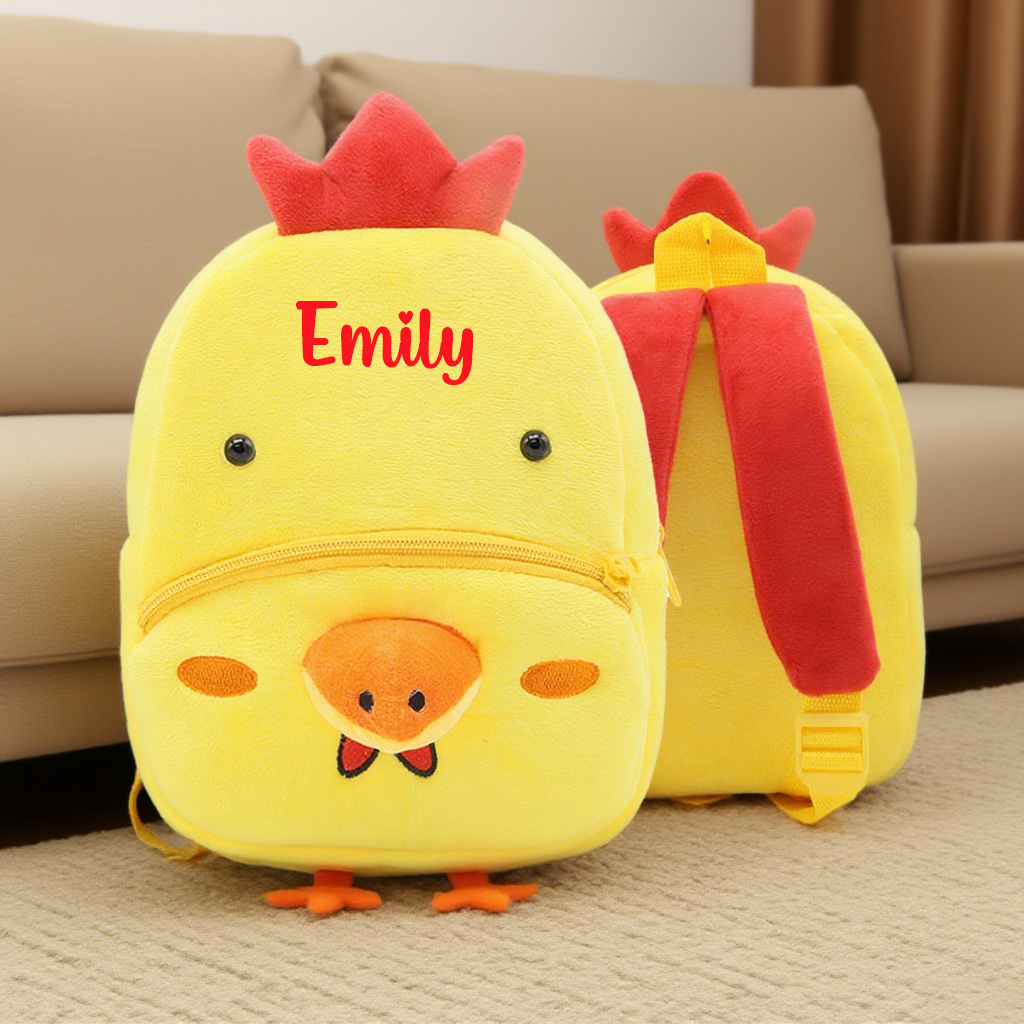 Personalized Cute Rooster Animals Toddler Backpack