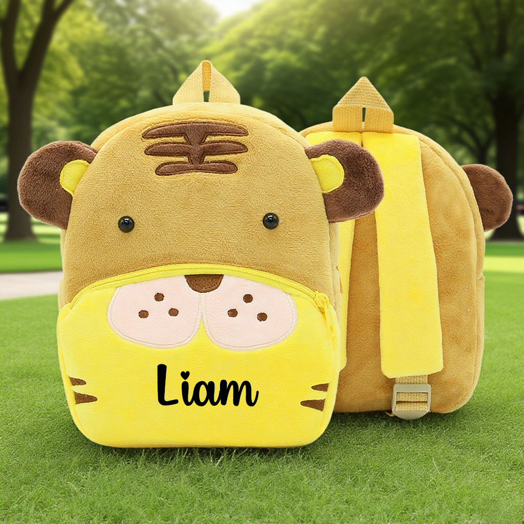 Personalized Cute Tiger Animals Toddler Backpack
