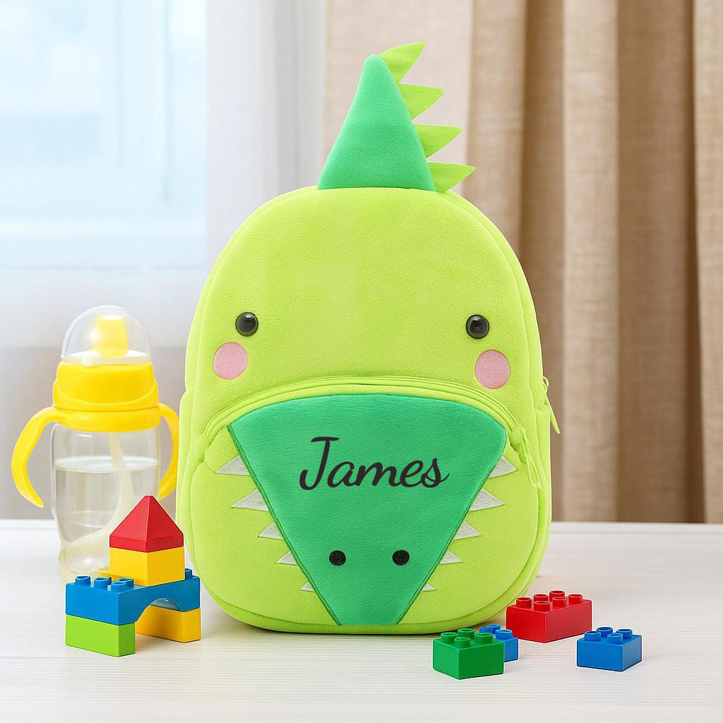 Personalized Cute Crocodile Animals Toddler Backpack