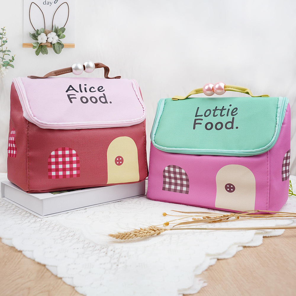 Personalized Cute House Shape Lunch Bag