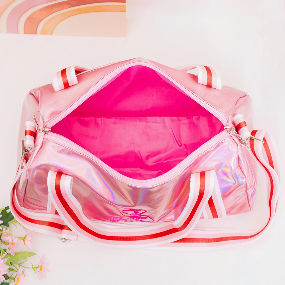 Personalized Sparkly Ballerina Duffel Bag