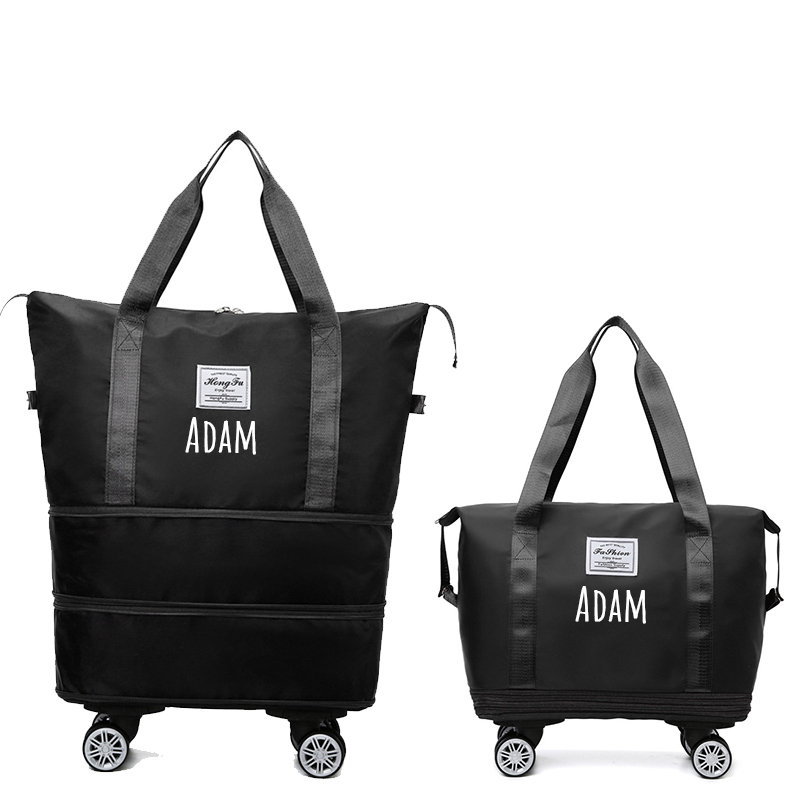  Personalised Expandable Foldable Duffle Bag with Wheels