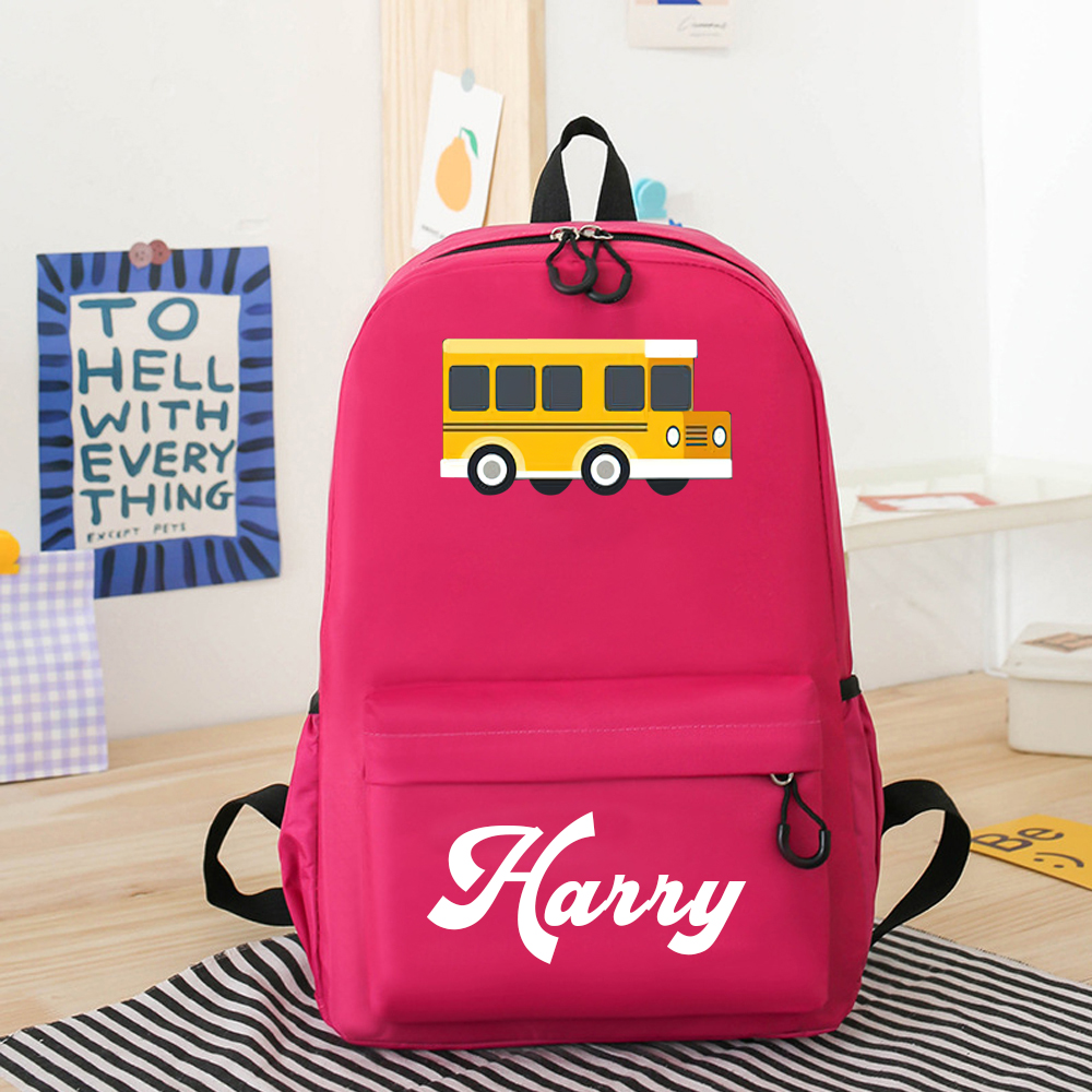 Personalized Color Truck Back to School Backpack