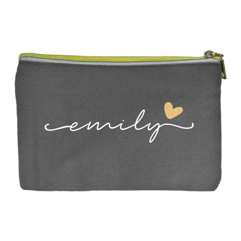 Personalized Multicolor Canvas Portable Makeup Bags
