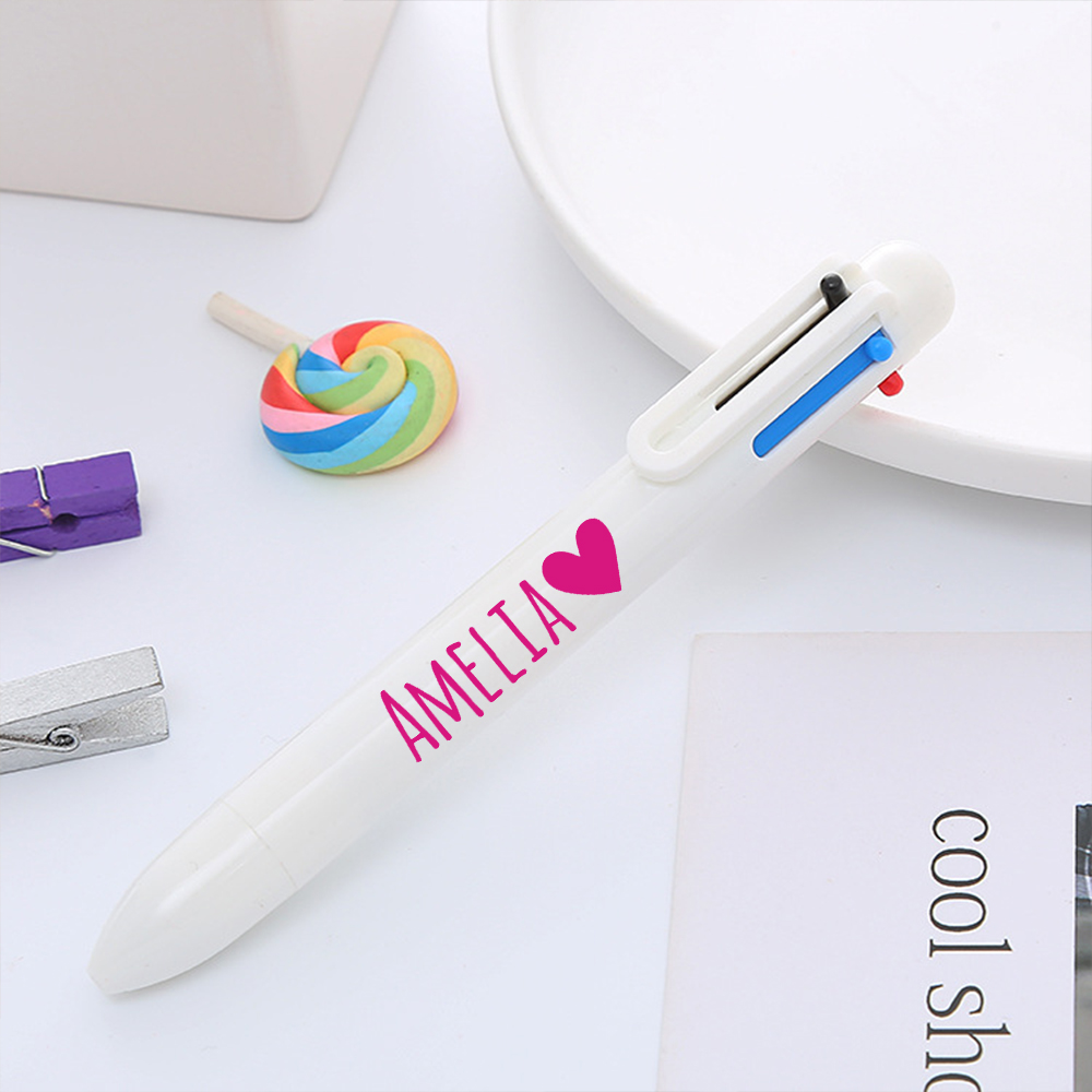 Personalized Multi Purpose 6 Colors Business Pens