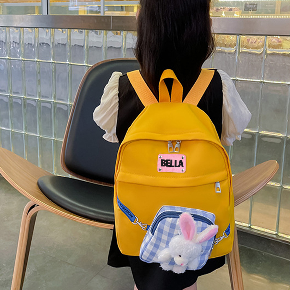 Personalized Kids Lovely Bunny School Backpack