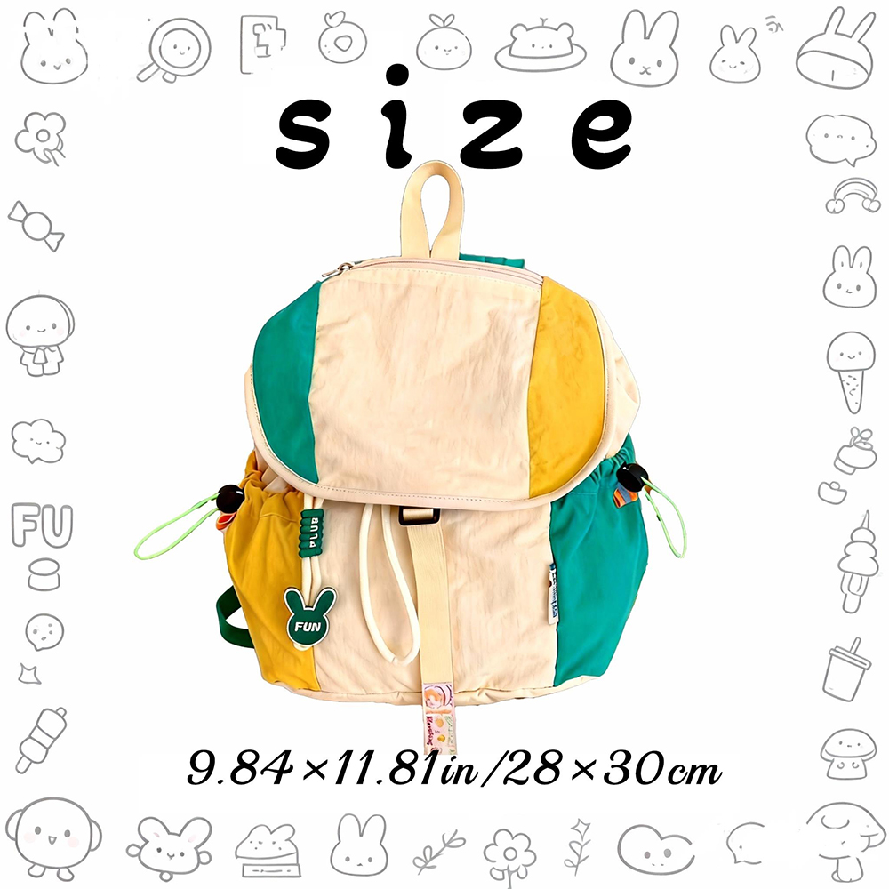 Personalized Embroidery Kids Color Block School Backpack
