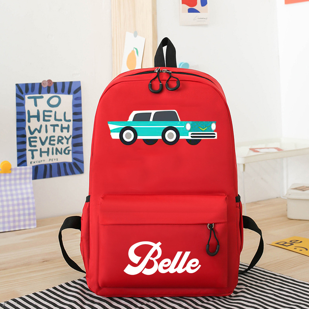 Personalized Color Truck Back to School Backpack