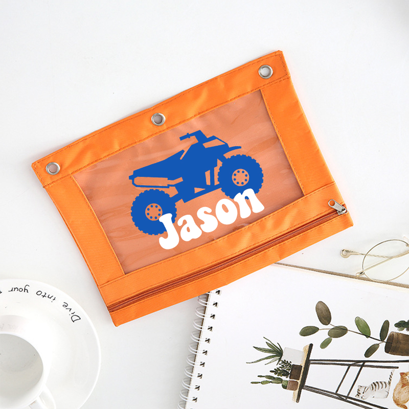 Personalized Original Canvas Zipper Kid Pencil Case