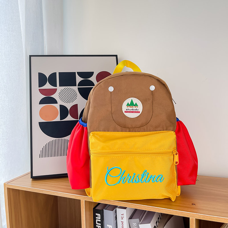 Personalized Embroidery Kid Color Backpack