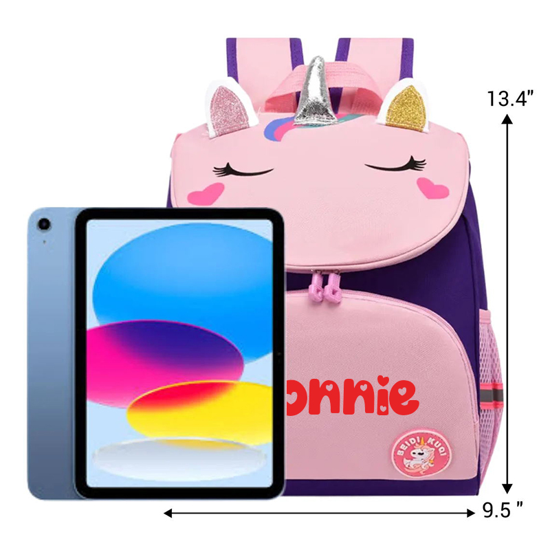 Personalized Cute Unicorn School Backpack