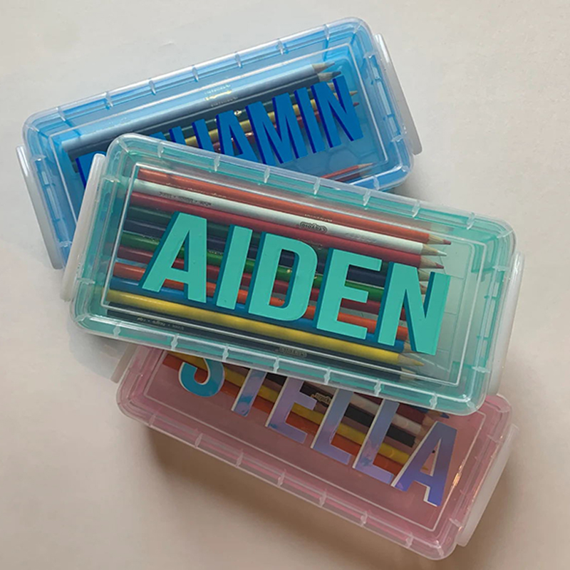 Personalized Kids Crayon Pencil Case (Colored Pencils Included) 