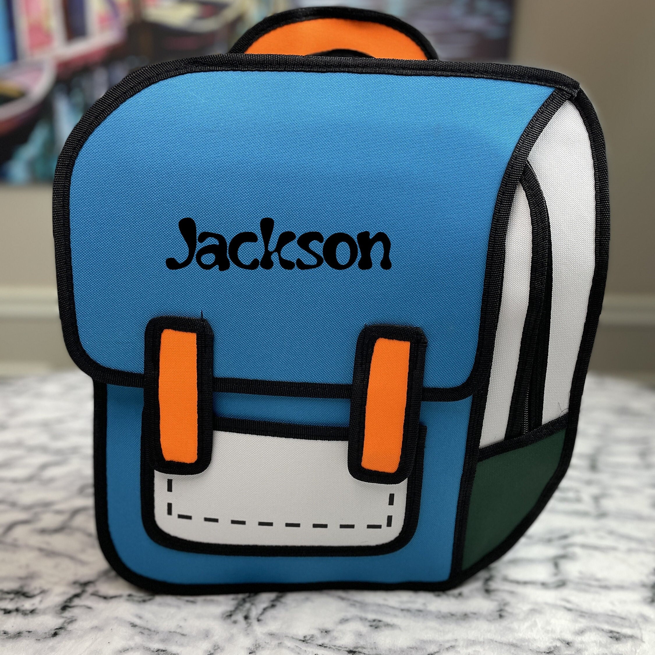 Personalized Color Comic School Backpack