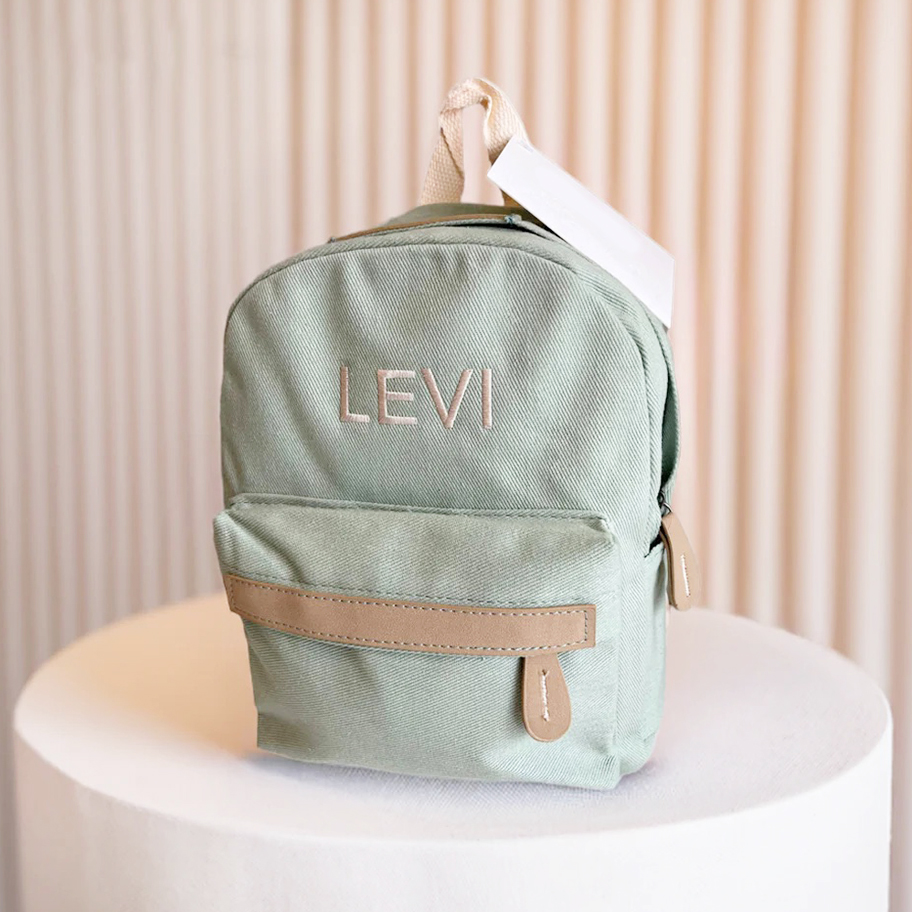 Personalized Embroidery Kids Classic Canvas Backpack