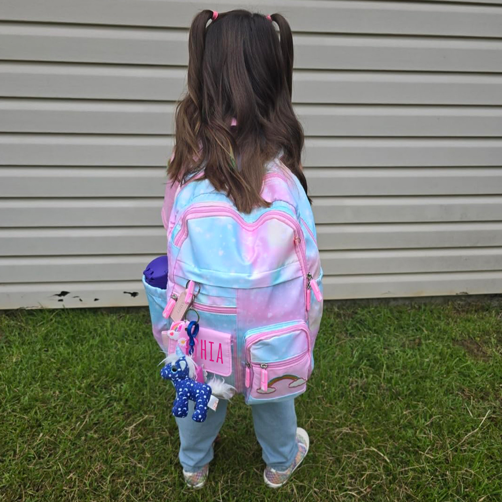 Personalized Rainbow Large Capacity School Backpack