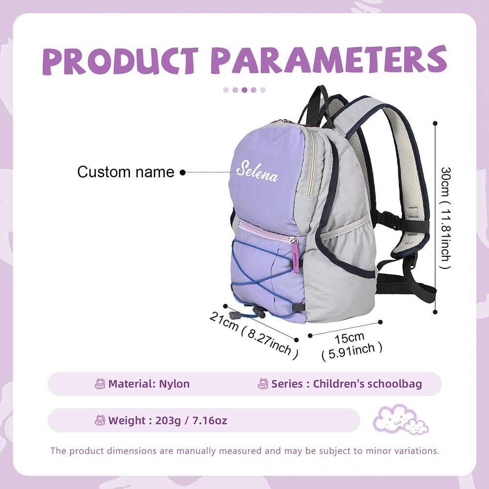 Personalized Kids Lightweight School Backpack