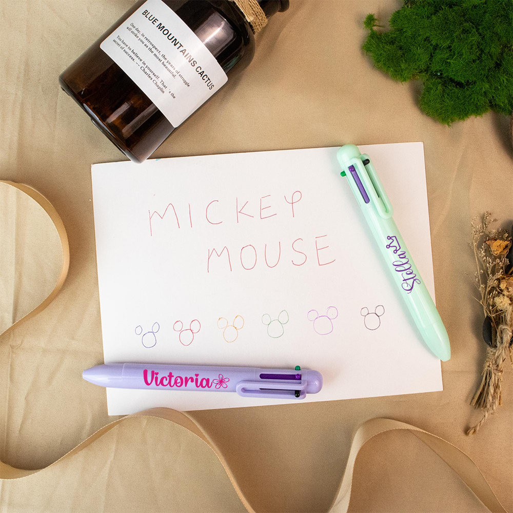 Personalized Multi Purpose 6 Colors Business Pens