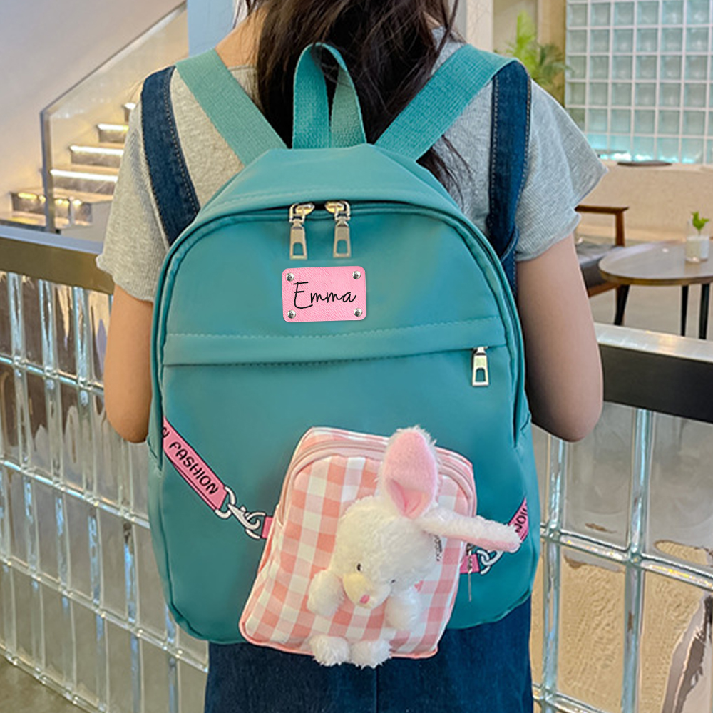 Personalized Kids Lovely Bunny School Backpack