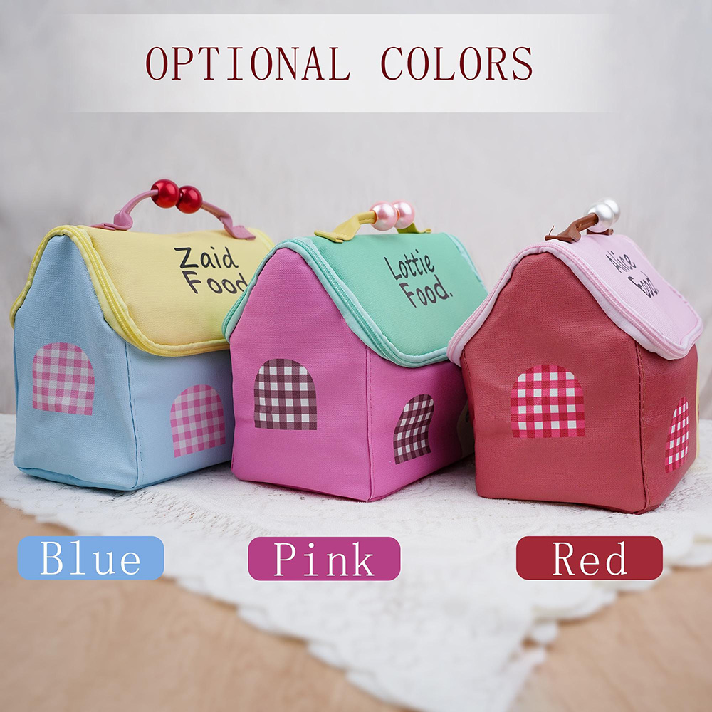 Personalized Cute House Shape Lunch Bag