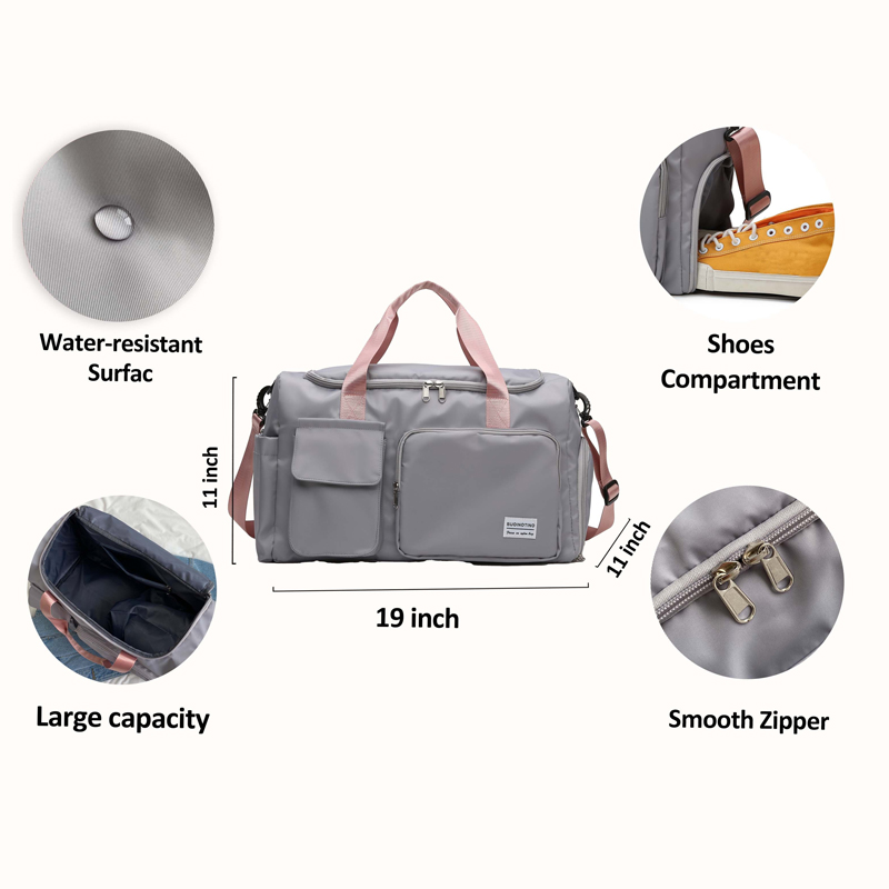 Personalized Embroidery Color Duffle Bag