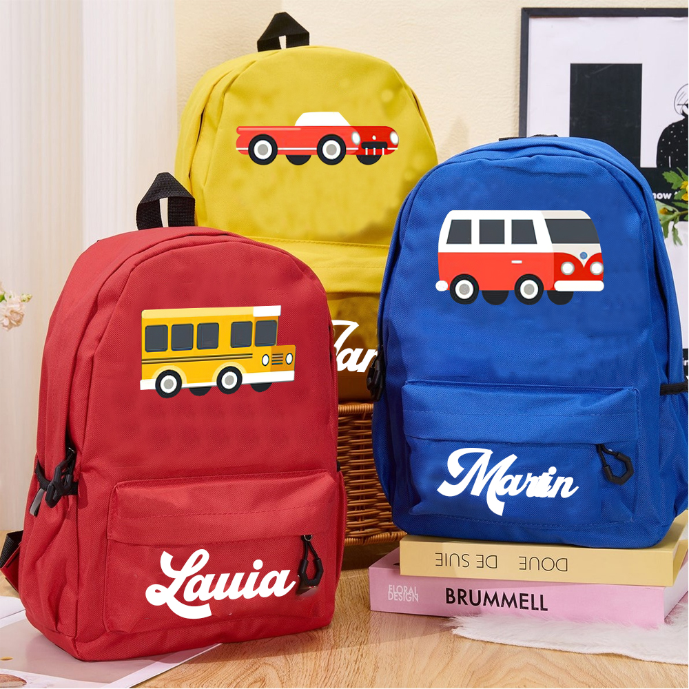 Personalized Color Truck Back to School Backpack