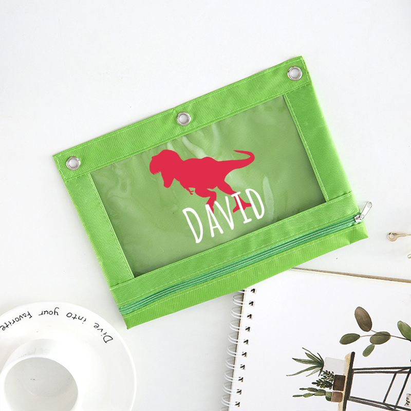Personalized Original Canvas Zipper Kid Pencil Case