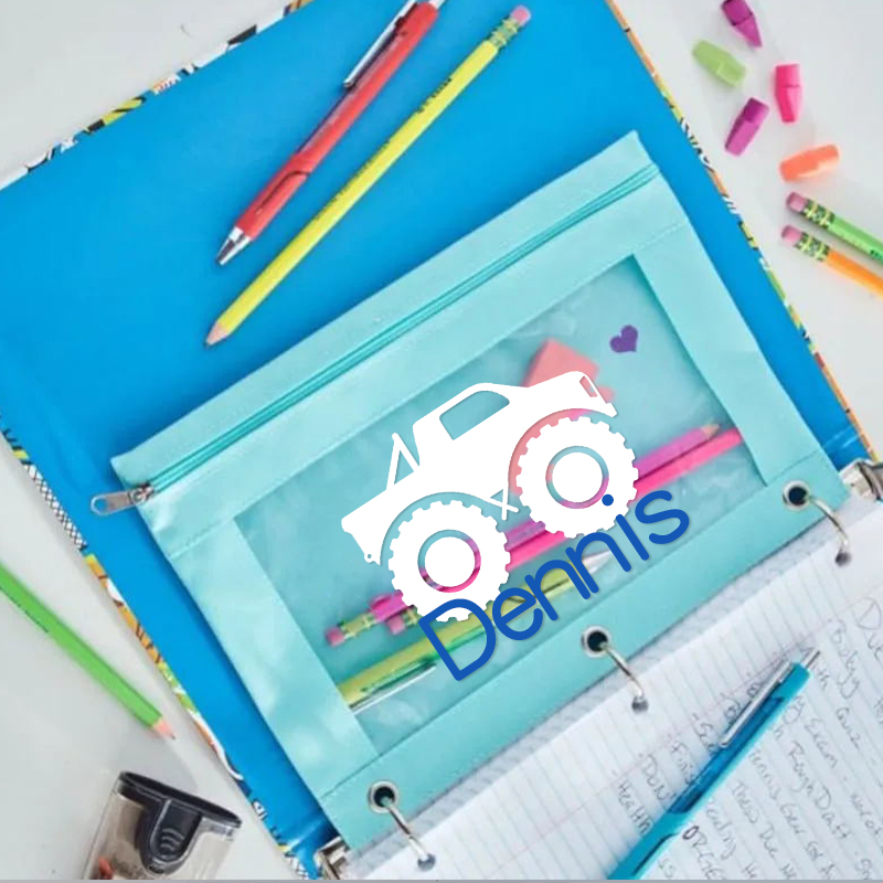 Personalized Original Canvas Zipper Kid Pencil Case