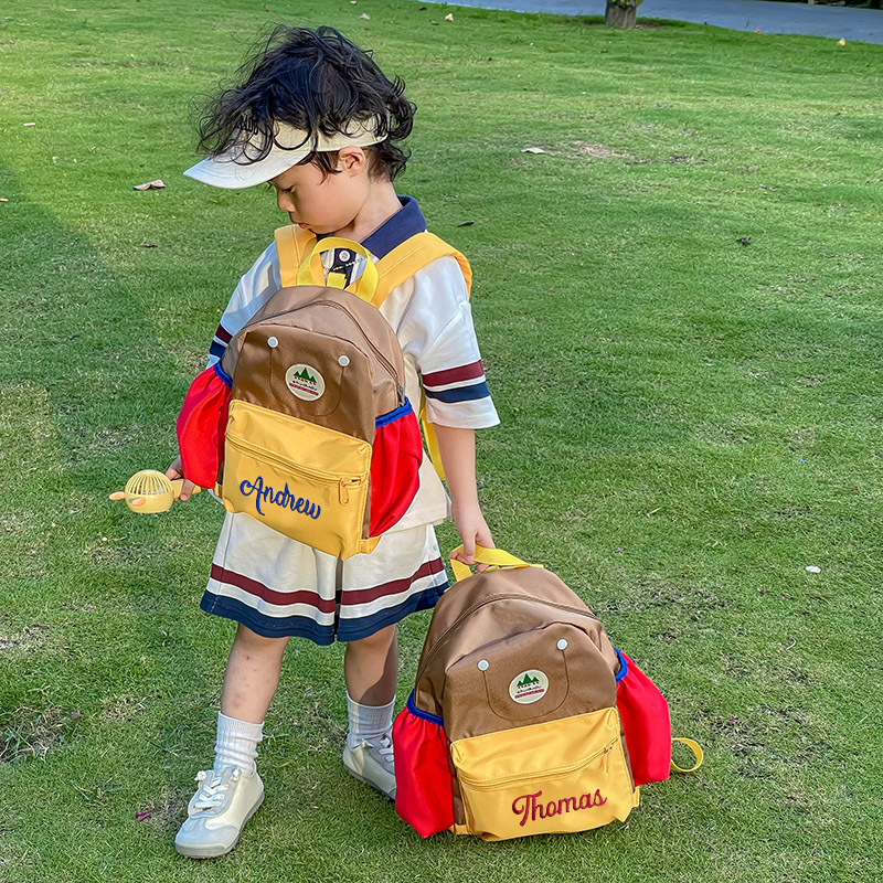 Personalized Embroidery Kid Color Backpack